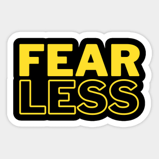 FEAR LESS Mello Yellow Mode Sticker